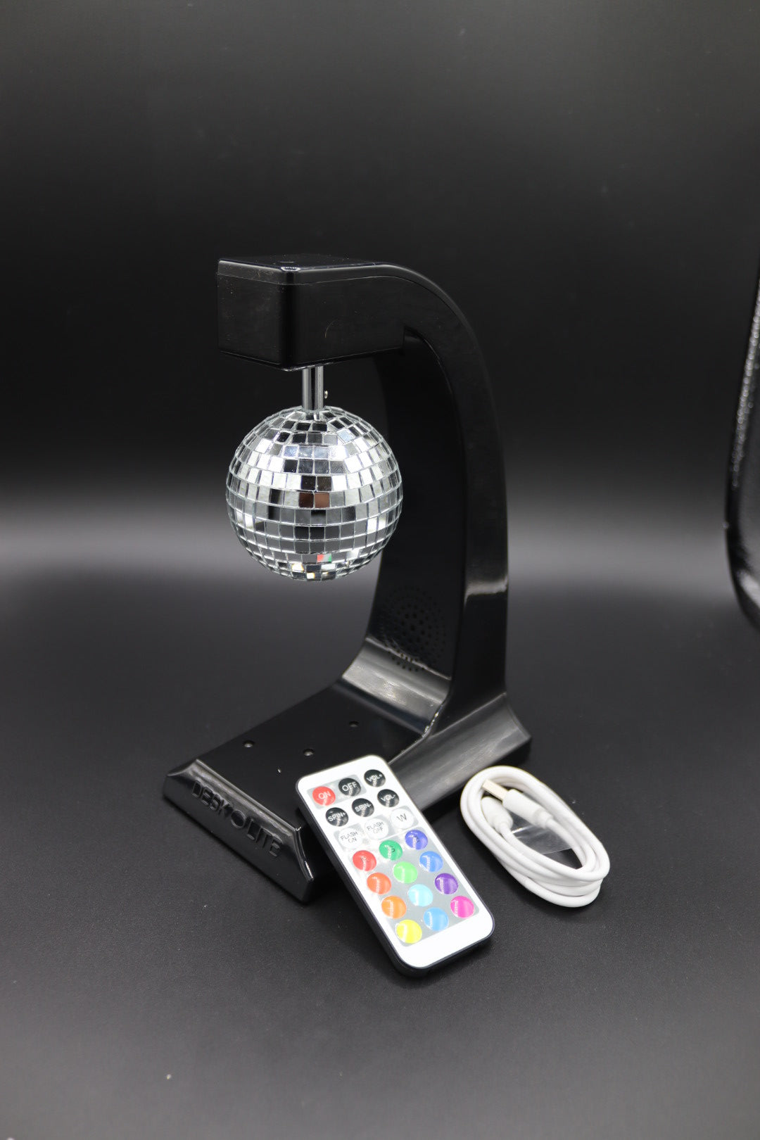 DESKOLITE Wireless Disco Rotating Lights Party Speaker (Black)