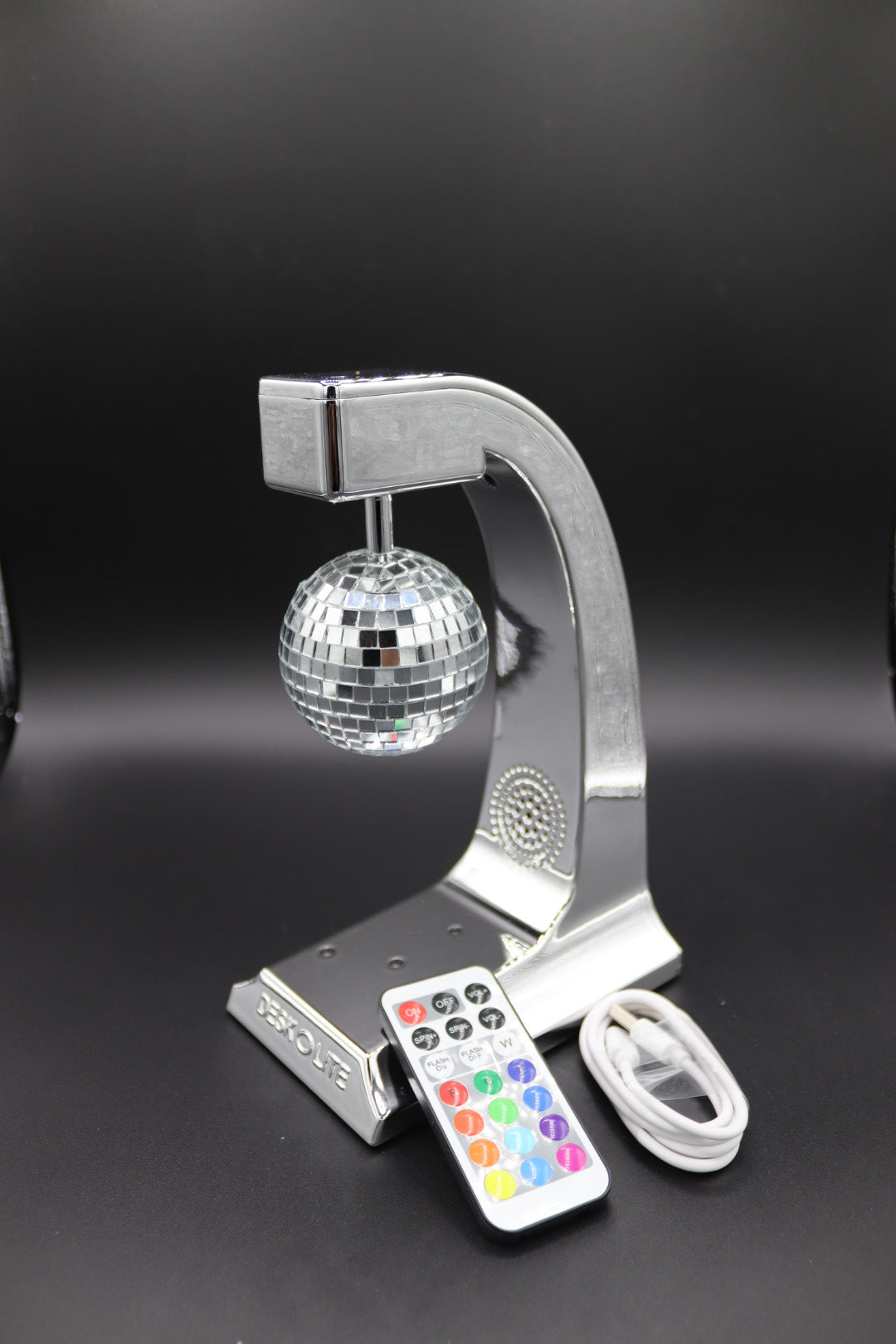 DESKOLITE Wireless Disco Rotating Lights Party Speaker (Black)