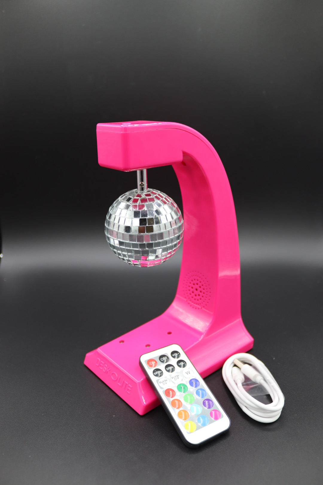 DESKOLITE Wireless Disco Rotating Lights Party Speaker (Black)