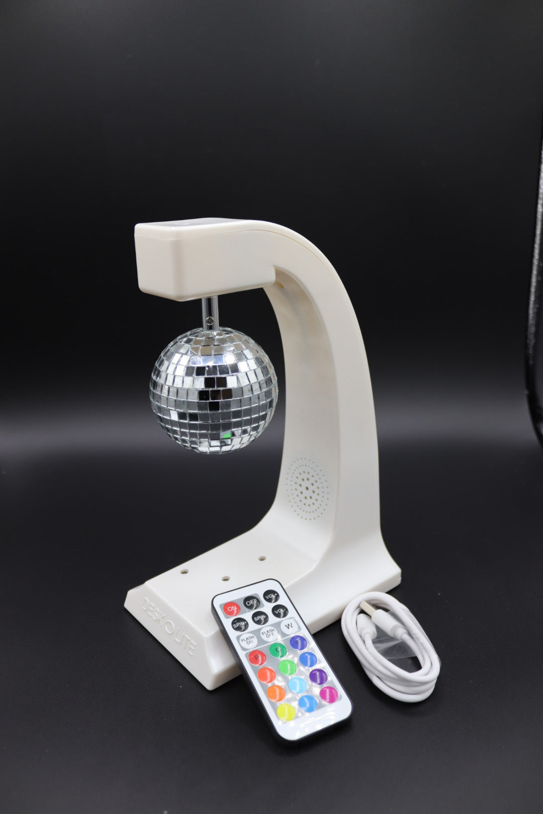 DESKOLITE Wireless Disco Rotating Lights Party Speaker (Black)