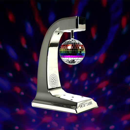 RAINBOW Wireless Disco Rotating Lights Party Speaker (Chrome)